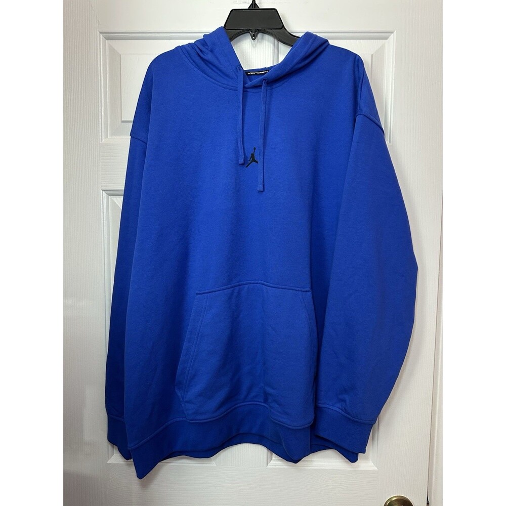Size 2XL Air Jordan Mens Sport Dri-FIT Pullover Hoodie Royal Blue FV8606-480 NEW